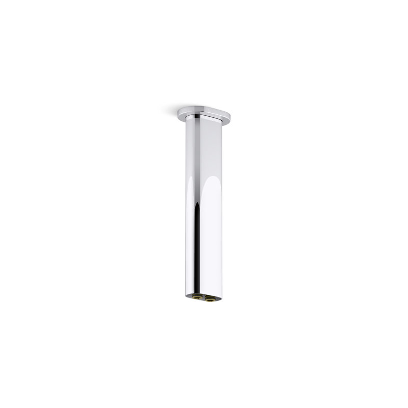 Statement™ 10 in. Ceiling-Mount Two-Function Rainhead Arm And Flange, Vibrant Brushed Moderne Brass