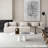 Beige 100% Polyester Modular Sofa cushion couch