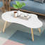 Petite table basse en forme de nuage Tables basses en bois Tables de plancher centrales irrégulières Mobilier Mid-Century pour le salon Petits espaces Bureau