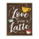 « i love you a latté café tableau noir look », impression