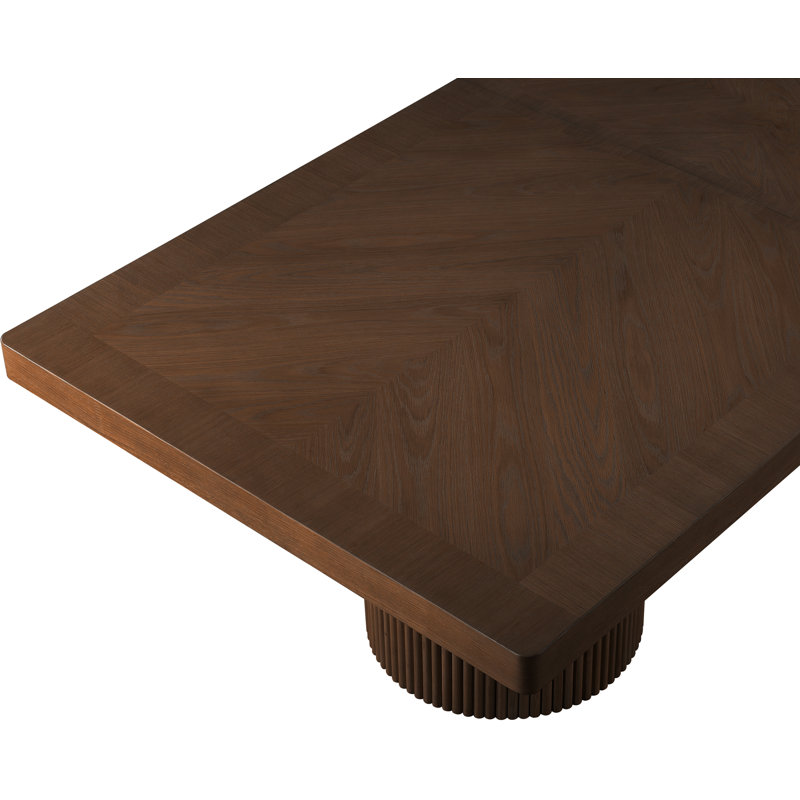 Belinda Rectangular 96'' L x 48'' W Dining Table, Brown