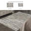 Tapis rayé beige / gris tissé à la main-843782122