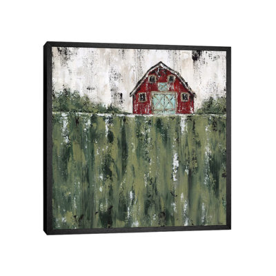 Red Barn 1 Piece Wall Art on Canvas