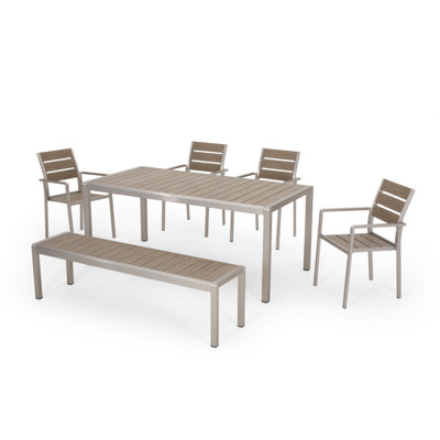 Chesterbrook 70.75" L Rectangular Dining Set