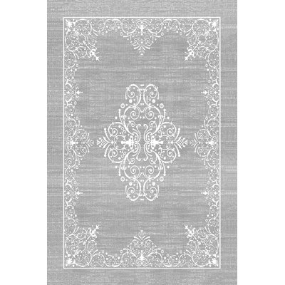 Tapis tissé élégant (4 x 6 pieds), 100% polyester, d'une hauteur de poils de 0,3 po | Pois antibactérien antidérapant en PVC | Lavable à la machine, impression numérique en 3D | Parfait pour le salon, la chambre à coucher et le bureau