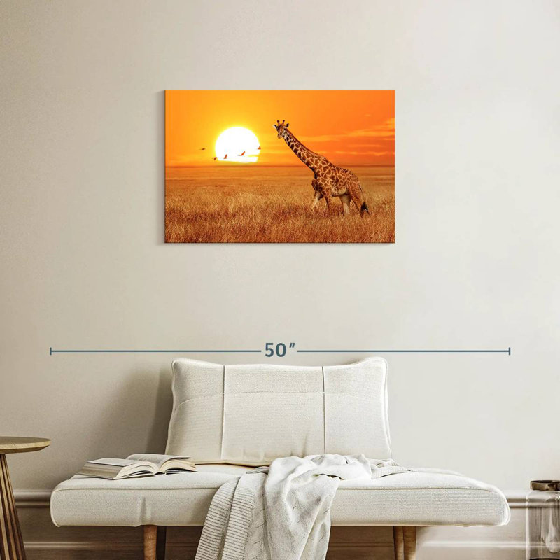 Big Sunset Giraffe, H 20 po x l 30 po