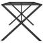Ronks Dining Table Legs X-Frame Steel-338226201