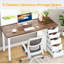 Bureau d'ordinateur à 5 tiroirs, bureau à domicile rustique brun de 47 pouces avec rangement, bureau d'ordinateur simple et moderne, table d'écriture pour petits espaces (armoire à tiroir réversible)-271878785