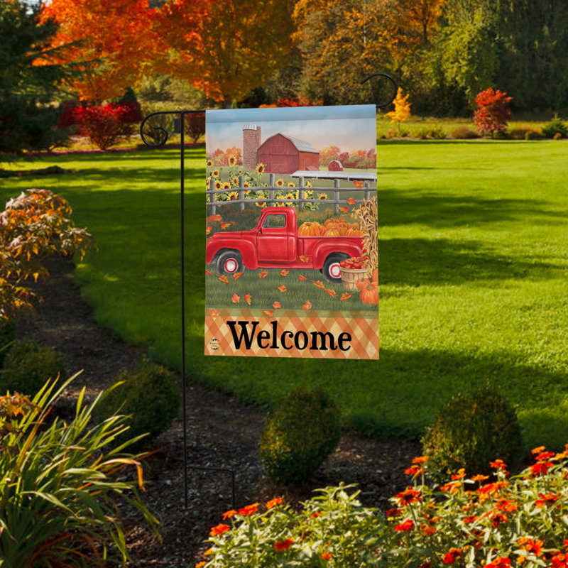 Fall Farm Welcome Garden Flag
