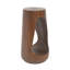 Table d'appoint d'extérieur, table de bout à conception creuse, tabouret de jardin pour patio, table d'appoint décorative pour terrasse de balcon sur la plage, béton léger, texture semblable au bois-447908192-447908197-447908195