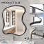 Asymmetrical Wall Mirror with Aluminum Alloy Frame – Modern Decorative Vanity Mirror-1282847054-1282847057