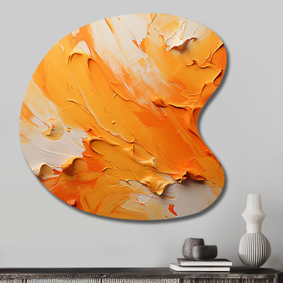 Chidinma - Landscapes Unique Shape Metal Wall Art, Yellow Asymmetrical Metal Art Print