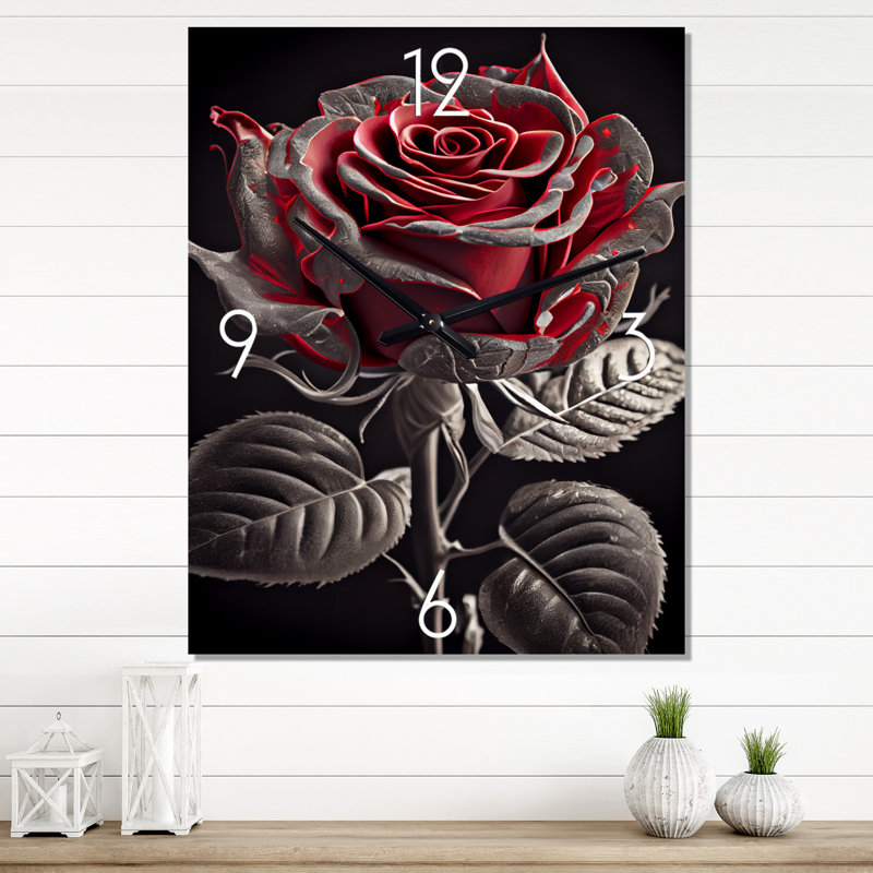 Jazlena - Horloges murales florales, Très petit