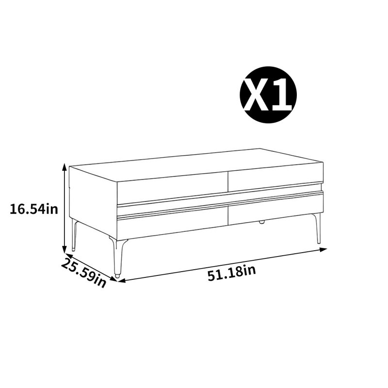 American style retro coffee table