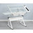 adjustable tempered glass drafting printing table with chair-572638350