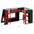L-Shaped Wooden Gaming Bed Frame With RGB LED Lights-1225757654