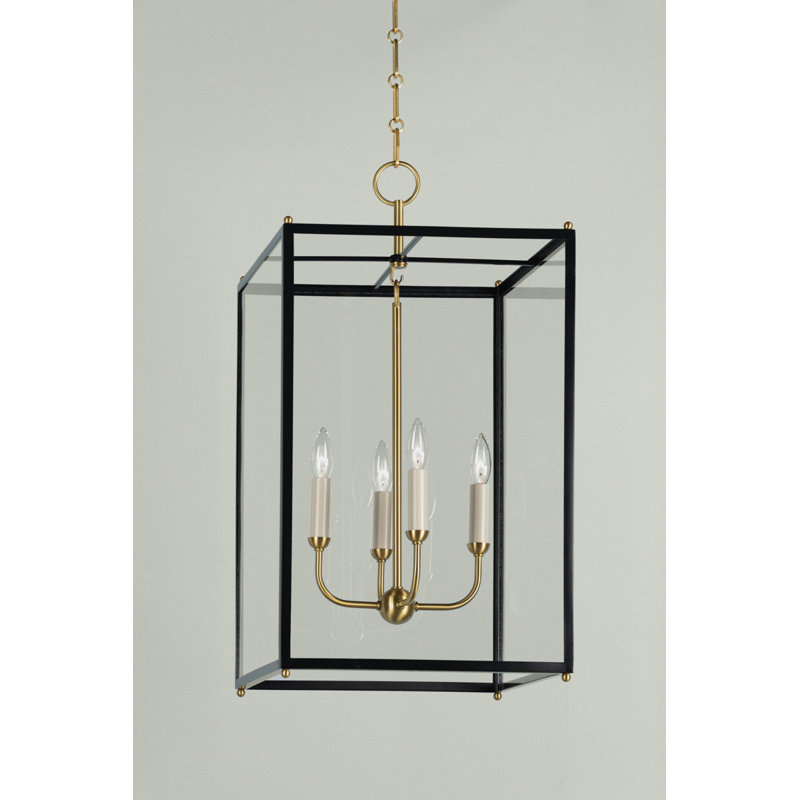 Chaselton 4 - Light Pendant, Clear Glass/Black