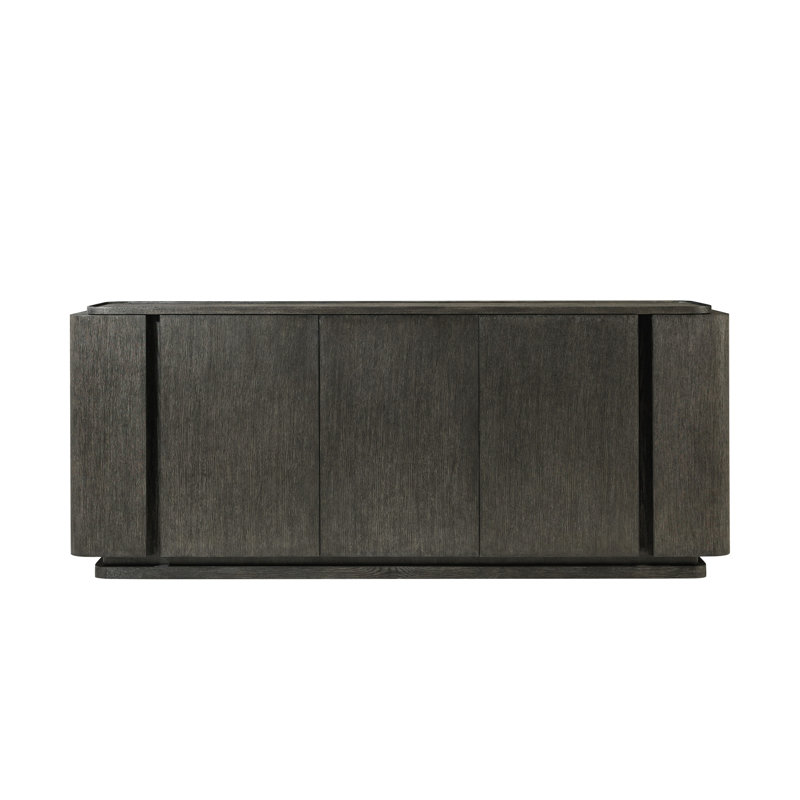 Repose 78.75'' W Solid Wood Sideboard, Charcoal Oak