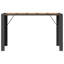 Table de terrasse Latitude Run® avec plateau en bois d'acacia et rotin de polyester noir-1259693252