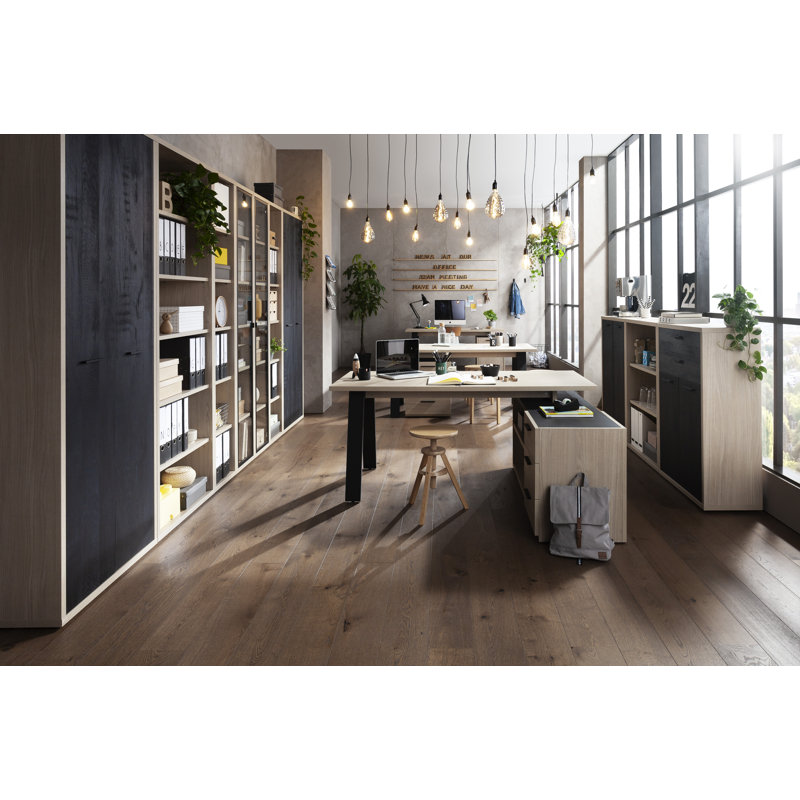 Davinci 217cm H x 82cm W Standard Bookcase, Black
