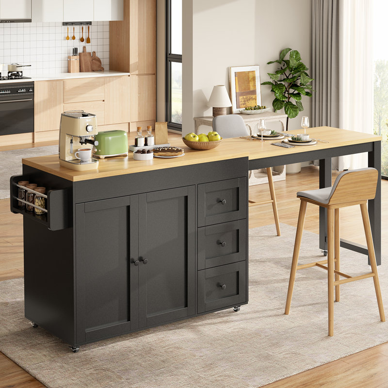 Kitchen Island, Black