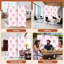 Paravent 4 panneaux à cloison pliable Royal Pink Bows-1677756582-1677756576