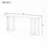 Geometric Design Console Table with Solid Pine Legs