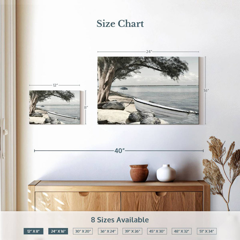 Gillard Scenic Coastal Blues, H 16 po x l 24 po