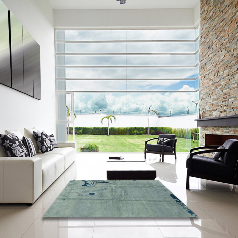 Tapis abstrait moderne 3585, Carré 6 pi