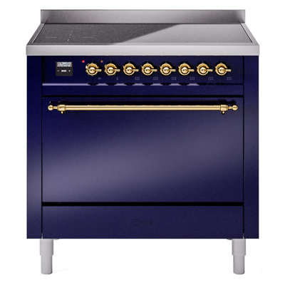 ILVE Nostalgie II Series 36 inch Induction Range with 6 Induction Elements (Glass Door)