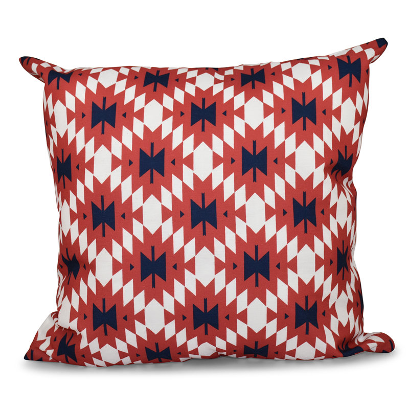 Housse de coussin et coussin carré Kilim, 26 po x 26 po, Corail
