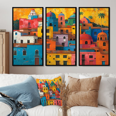 Emely - City Buildings Wall Art Print Set