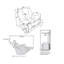 Fauteuil inclinable électrique de massage surdimensionné de 41 po avec porte-gobelet caché Al Port Aledo -1797207064