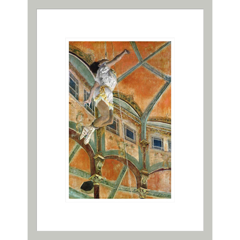 «Miss La la at the Cirque Fernando» par Edgar Degas, impression giclée encadrée, H 16,75 po x l 12,9 po