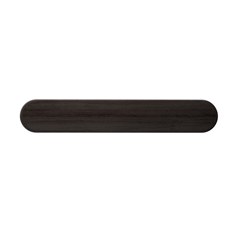 Luciana Solid Wood Geometric Bookcase, Ebony Oak