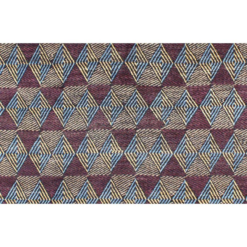 Geometric Hand Knotted 279cm X 375cm Area Rug