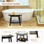 Banc de douche en PEHD Oberst 21,7 "avec tablette de rangement et siège de baignoire spa-786001714