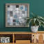 Papillon sur bleu - Reproduction d'art sur toile encadrée-1122880714-1122899622