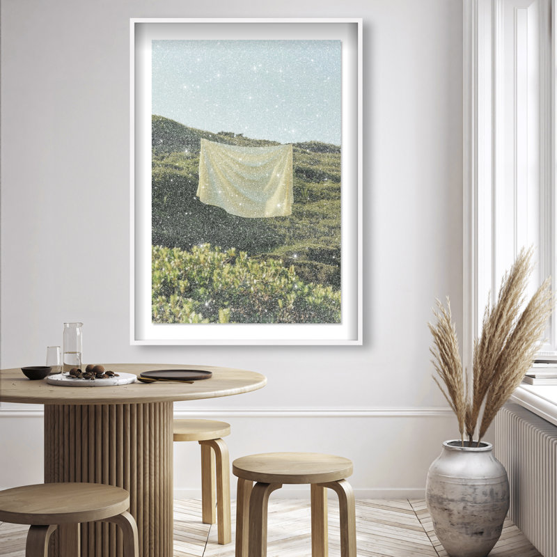 Floating Cotton II Print by Oliver Gal, 46.5"H x 31.5"W, White Shadowbox
