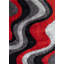 Tapis rouge / noir touffeté à la main Fairground-694364245