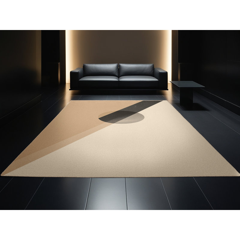 Tapis beige moelleux moelleux à motif éclectique Ristaino, 2 x 5