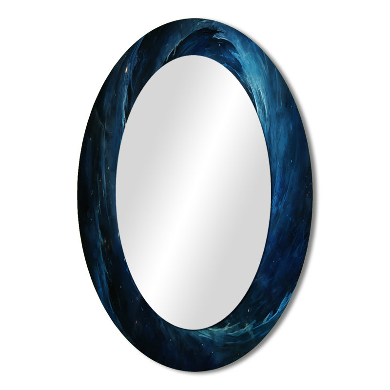 Miroir mural bleu, 36 po x 24 po