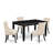 Solid Wood Top - Rectangular Dining Room Set - Seats-1577211978-1594640015-1594640012