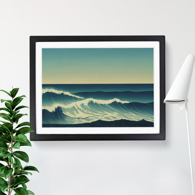 XH1022-7170X Pretty Ocean Wave - Single Picture Frame Print