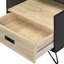 Table d'appoint compacte et élégante - 19 po de hauteur, design contemporain en chêne noir avec hauteur de rangement optionnelle, 1, noir, bois synthétique
