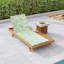 Ensemble de méridienne de salon en bois d'acacia avec coussins de salon résistants à l'eau et à la noix de coco de 2 po d'épaisseur de conception de côté assorti gris foncé disponible