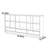 Wooden Display Cabinet with Open Shelves and Bottom Drawers, 70.87 Inches Long, Multifunctional Side Cabinet