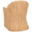 Aahan Linen Arm Chair in Brown