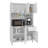White 6-door Kitchen Storage Cabinet