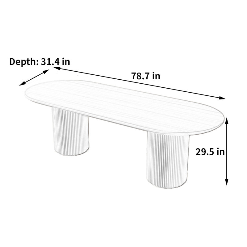 Metts, 29.5" H x 78.7" L x 31.4" W